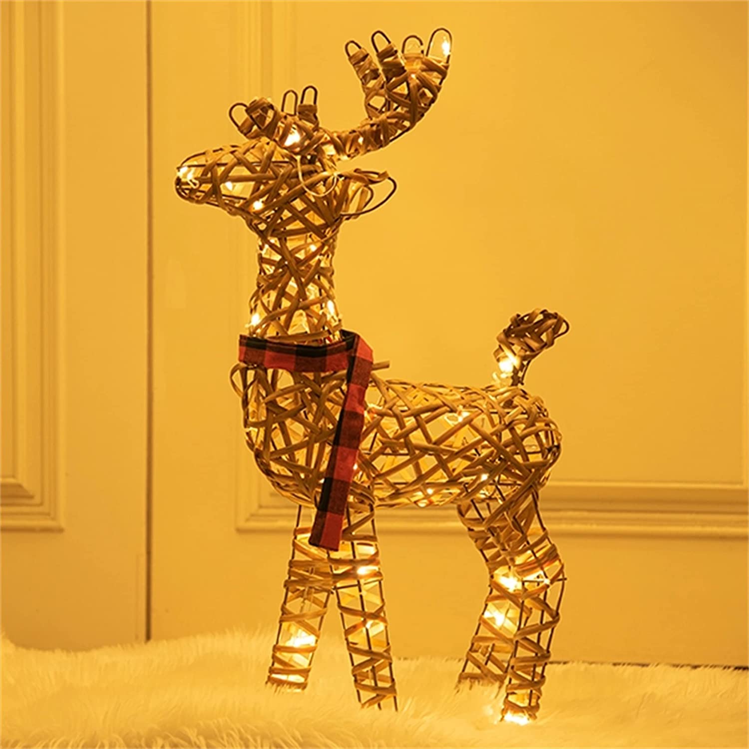 Christmas Rattan Reindeer Light up Christmas Decorations