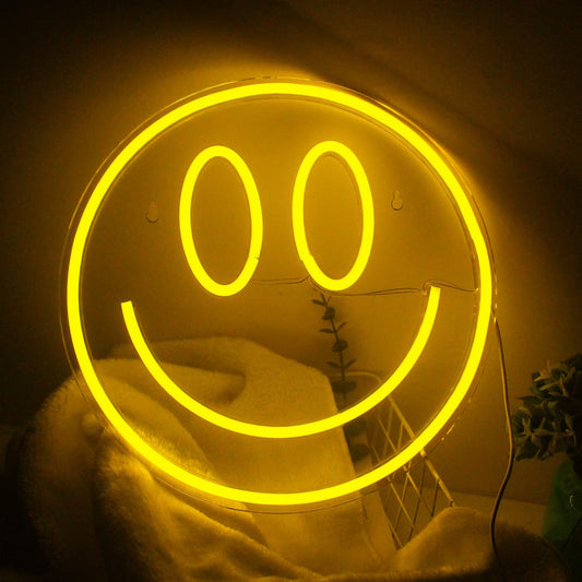 Neon Smile Face