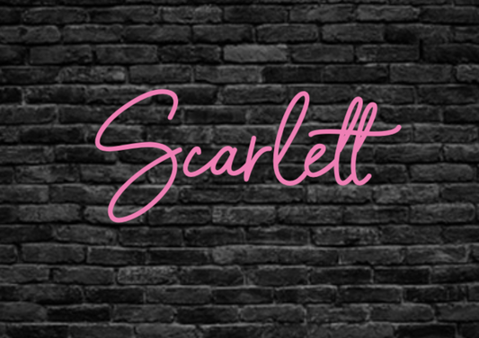 Custom Neon Sign "Scarlett"