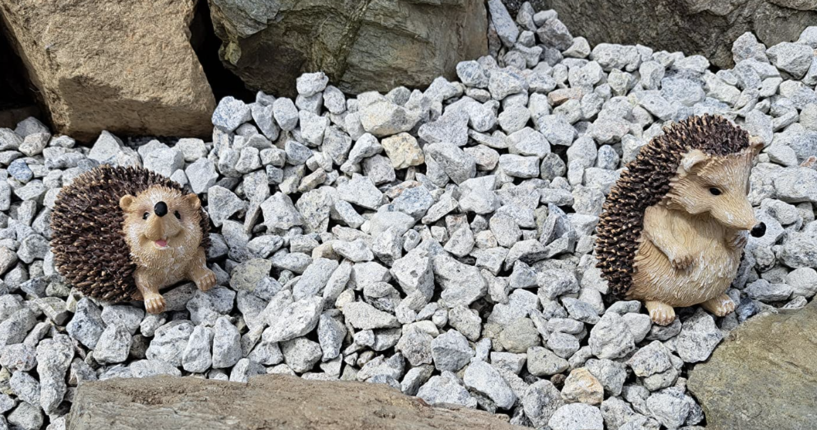 Set of 4 Hedgehog - Garden Animal Outdoor Ornaments Decor Statue - Made form PolyResin