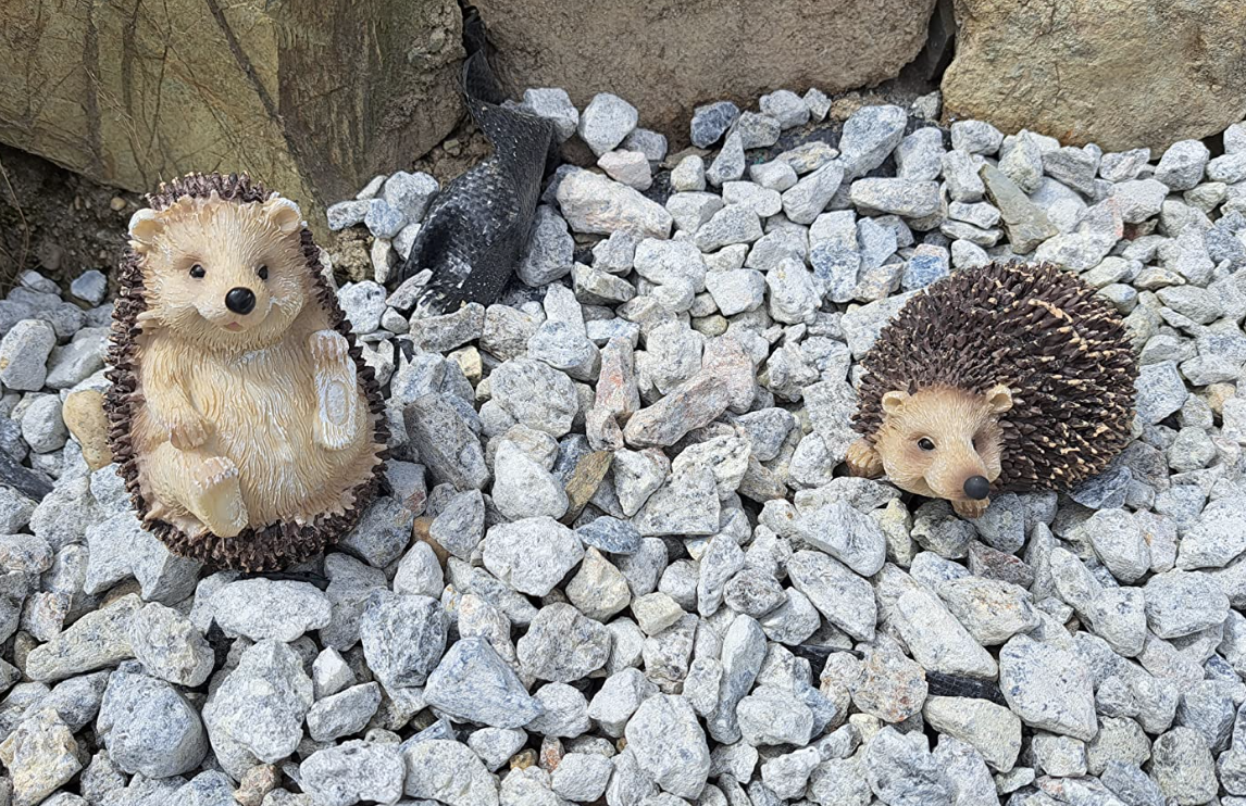 Set of 4 Hedgehog - Garden Animal Outdoor Ornaments Decor Statue - Made form PolyResin