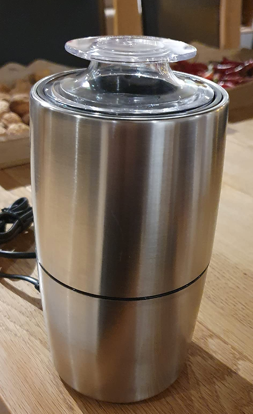 Coffee Grinder Electric - Turimon Stainless Steel Coffee Bean Grinder for Coffe Espresso Latte Mochas, One-Touch Grinder for Herb, Spice, Grain and More