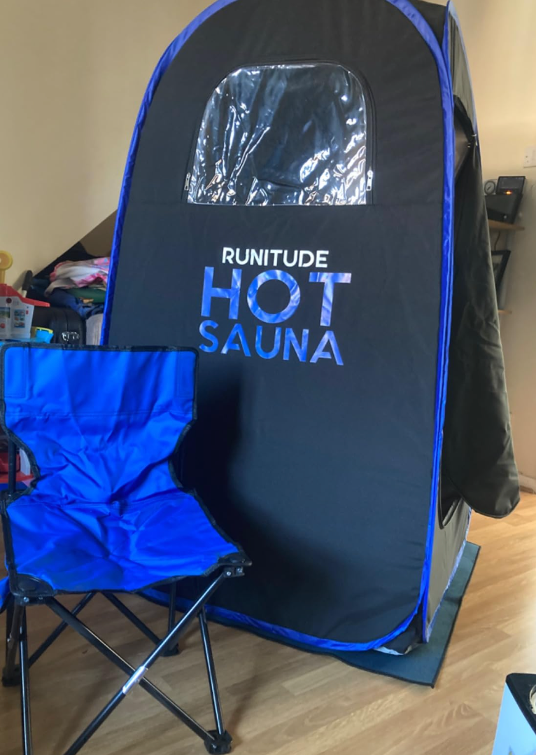 Brand New Portable Saunas Steam Tent | Full Size Home Personal Sauna Steam Detox Room | Infrared Touchscreen 1000W 2.6 Litre Generator | Including Chair & 2X Protective Floor Mats