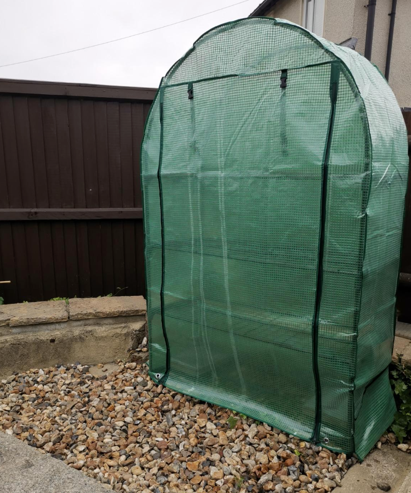 45 x 105 x 160 cm 4-Tier Extra Wide Grow Arc with Heavy Duty Cover - Green