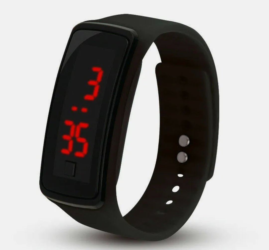 Digital Wrist Sport LED Watch Kids Boy's Girls Men Women Children Gifts Present