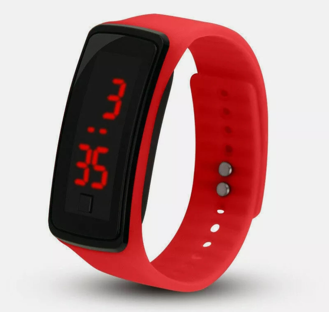 Digital Wrist Sport LED Watch Kids Boy's Girls Men Women Children Gifts Present