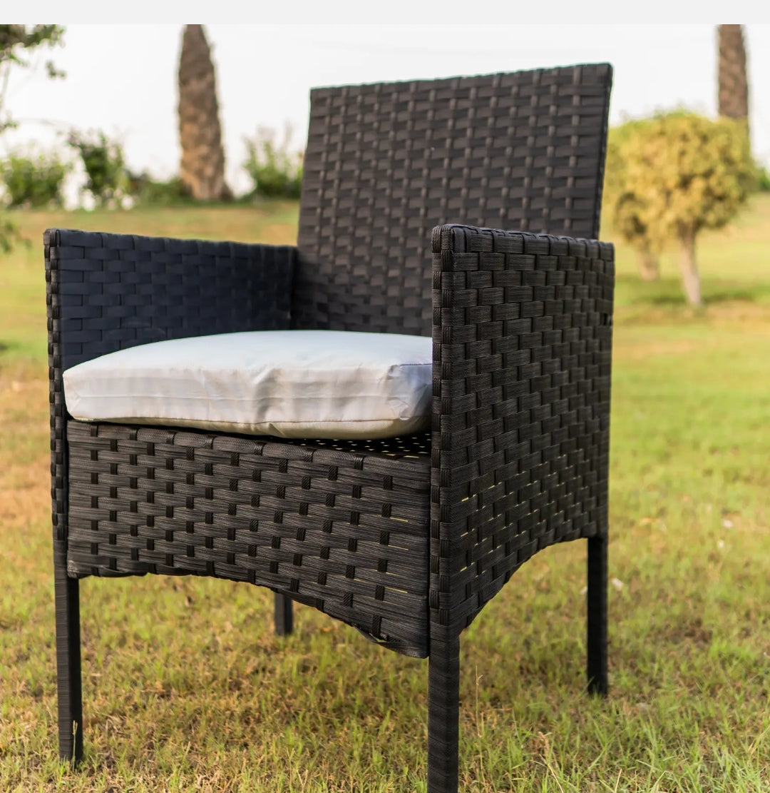 Rattan Garden Furniture Set 4 Piece Outdoor Sofa Table Chairs