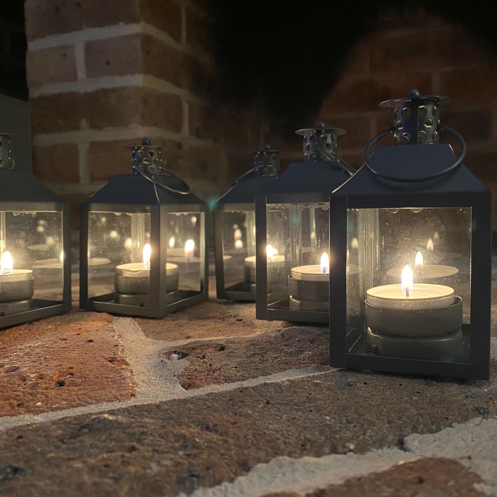 Tealight Candle Lantern for Home & Garden Set of 5