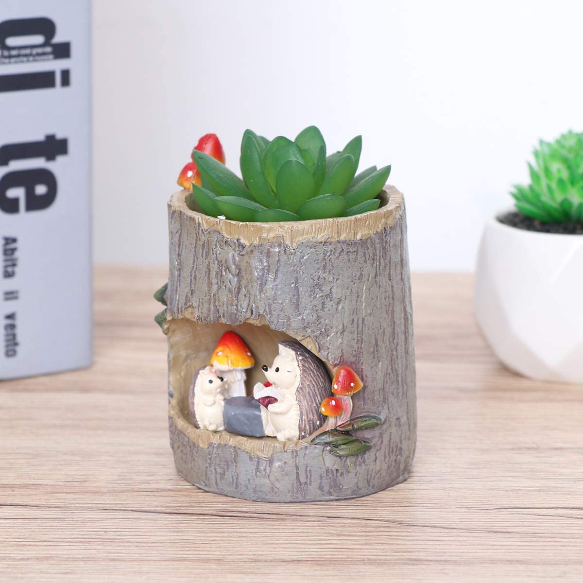 Plant Pot Cute Animal Hedgehog