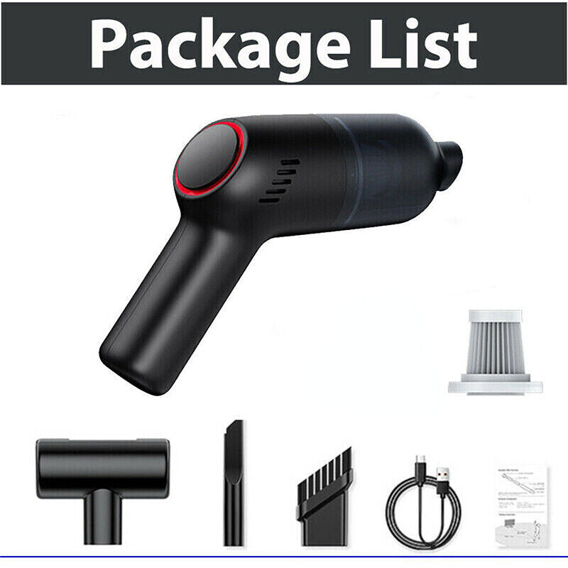 Wireless Vacuum Cleaner Car Handheld Vaccum Mini Power Suction USB Rechargeable