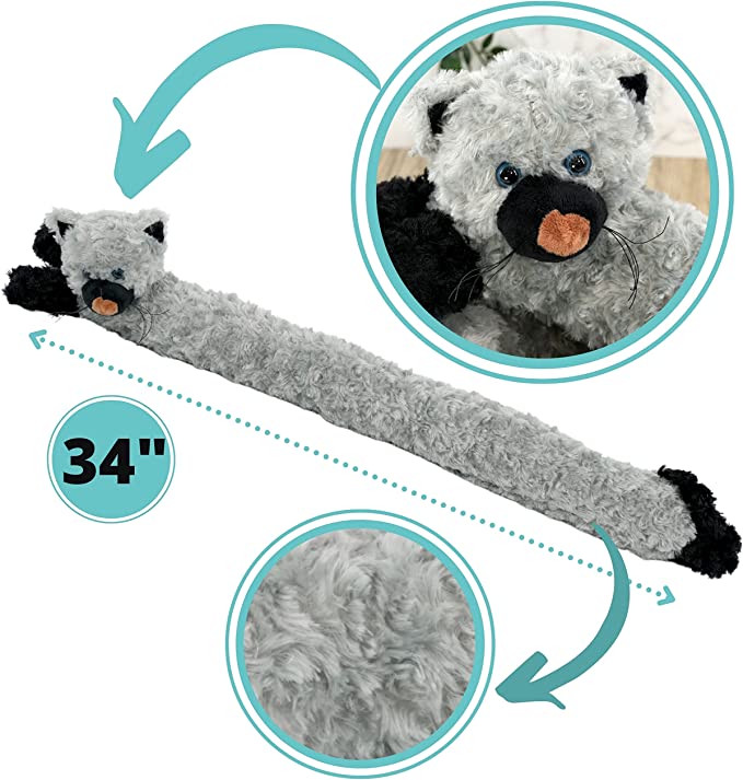 Dog Cat Design Soft Micro Fleece Draught Draft Excluder Door Cushion