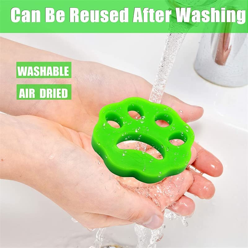 4 Pack of Pet Eco-Friendly Reusable Hair Remover Ball for Washing Machine