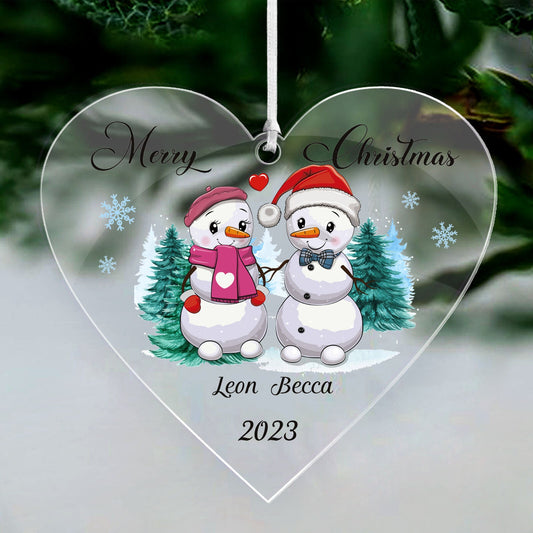 Personalised Acrylic Christmas Bauble Xmas Tree Decoration for Family Gift 2023