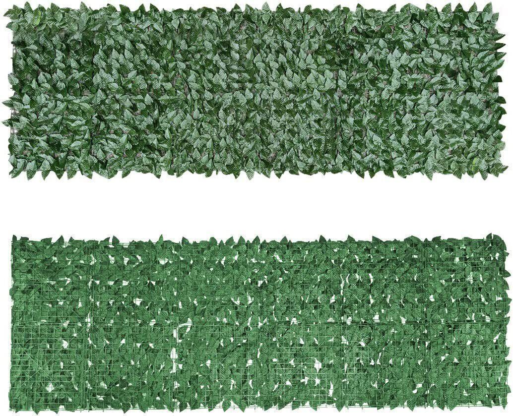 3m Artificial Hedge Fake Ivy Leaf.Garden Fence Privacy Screening Roll Wall Panel