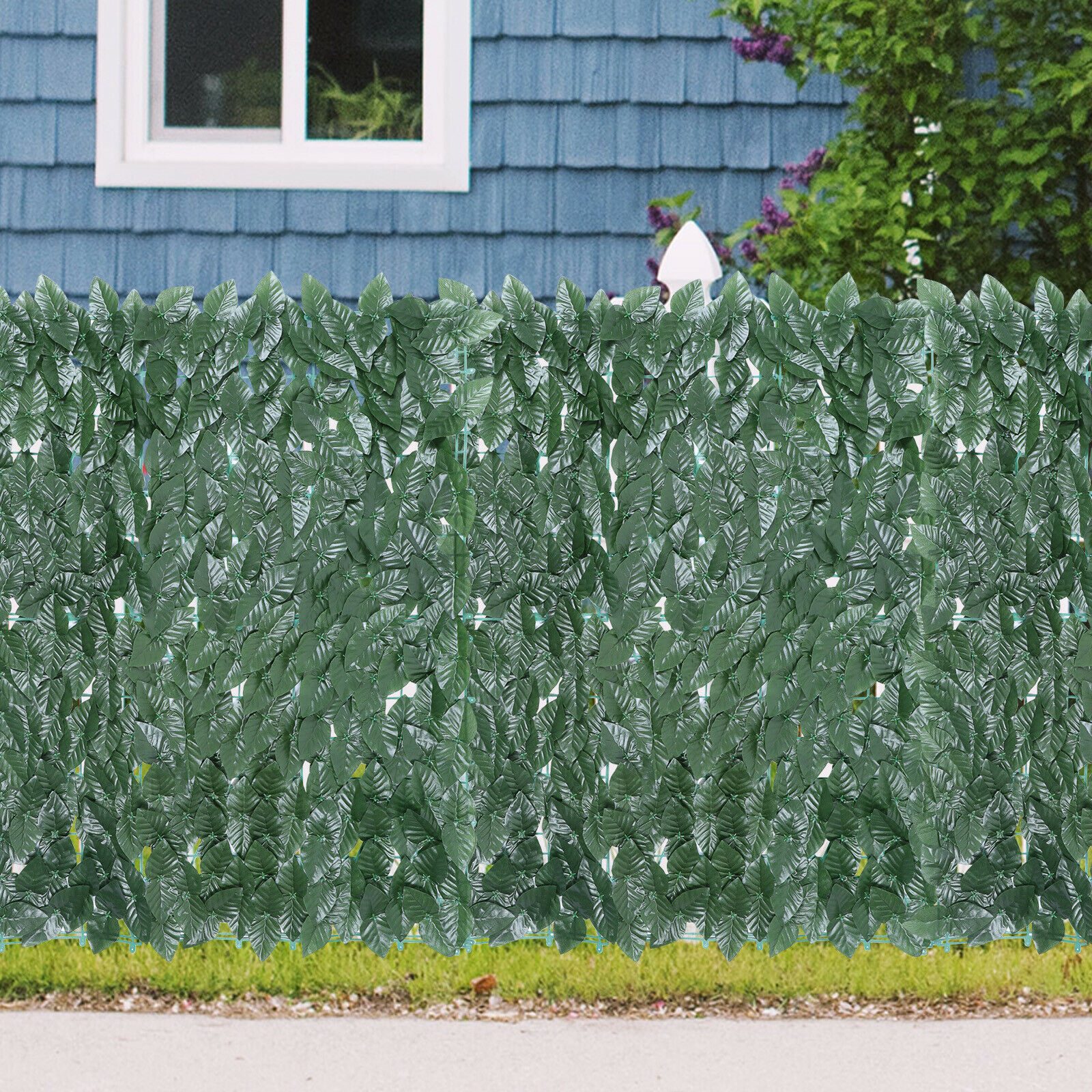 3m Artificial Hedge Fake Ivy Leaf.Garden Fence Privacy Screening Roll Wall Panel