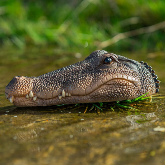 Woodside Floating Croc/Alligator Realistic Garden Pond Water Feature Ornament