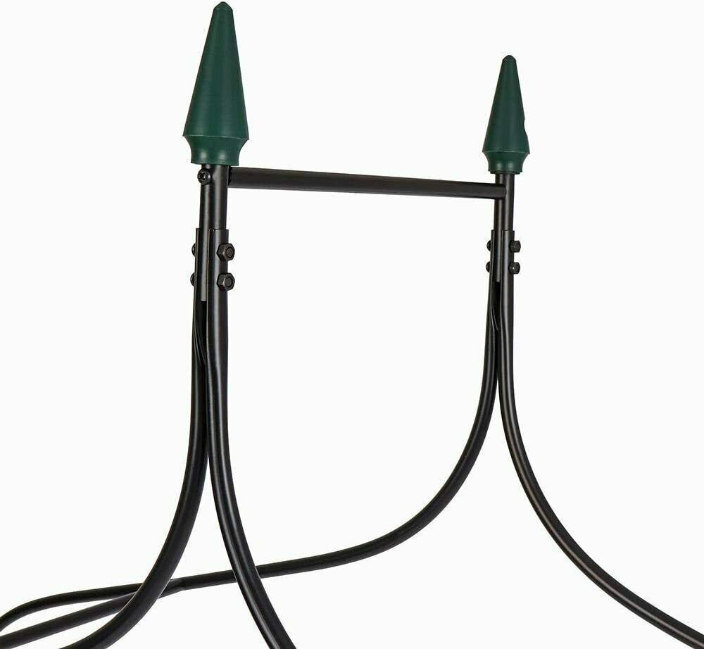 2.5m Garden Arch Black Metal Trellis Large Rose Climber Support Archway Decor