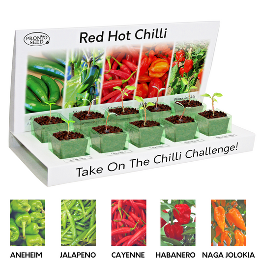 Chilli Seeds | Grow your Own Hot Chilli Kit | Gardening Gifts For Women & Men