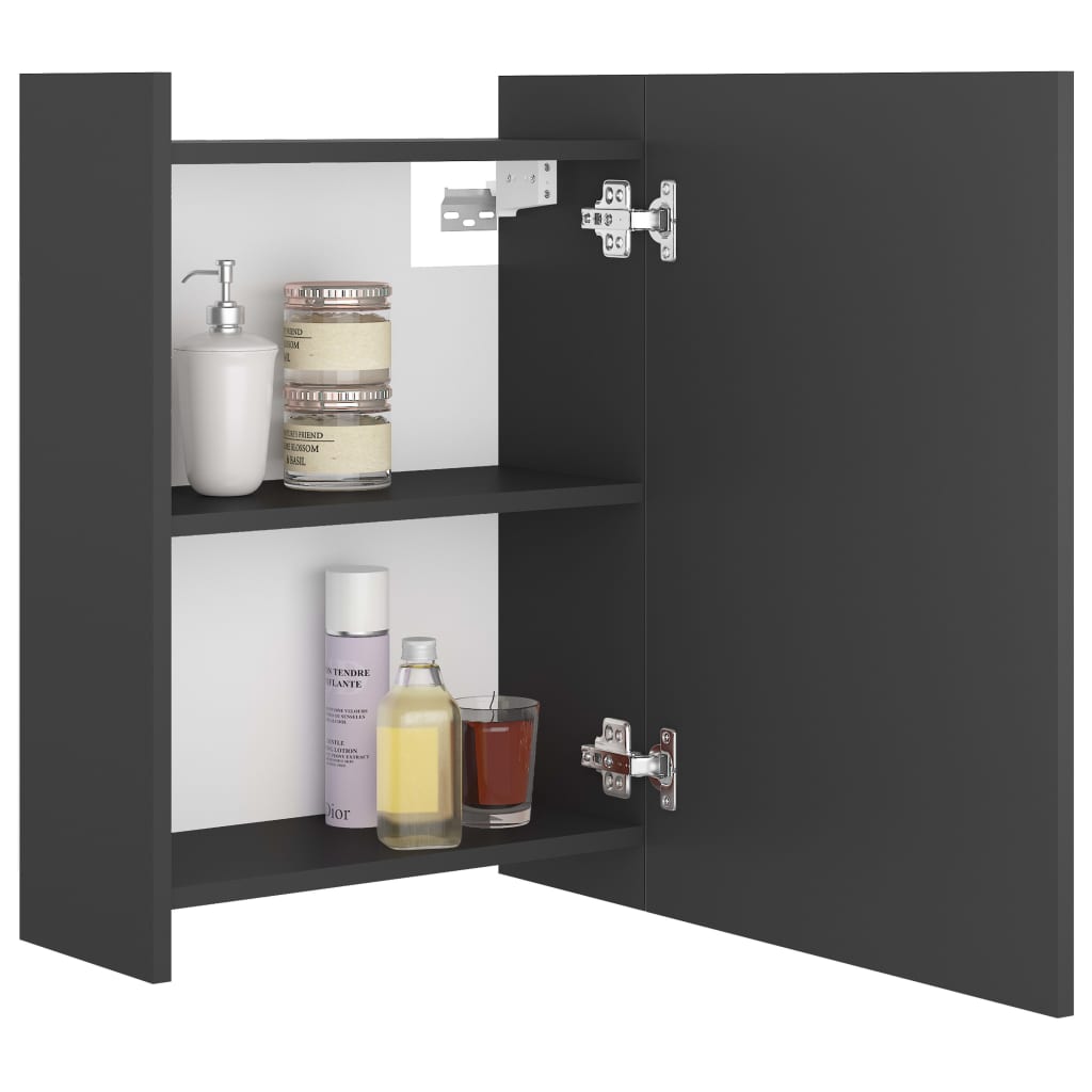 Bathroom Cabinet Wall Mounted Mirrored Storage Cupboard Shelf