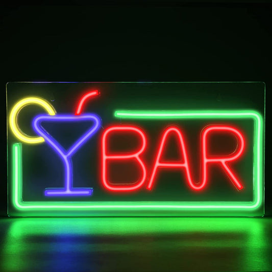 Neon Bar Sign 3D Sign