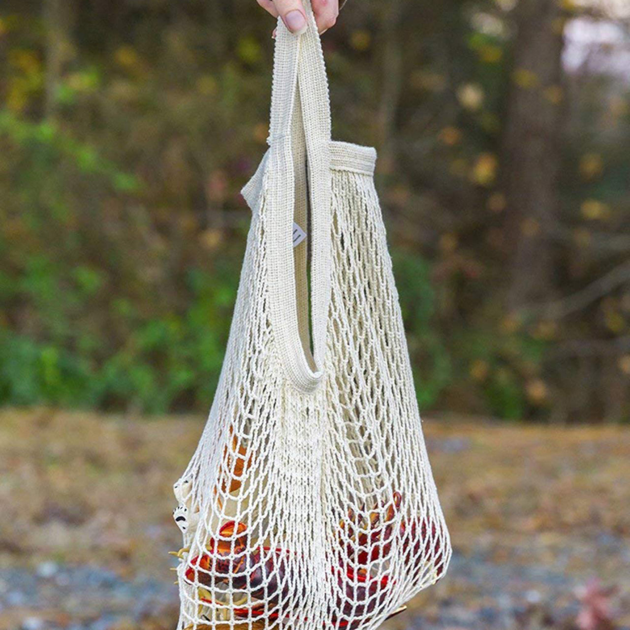 Reusable Cotton Net Shopping Bags Totes