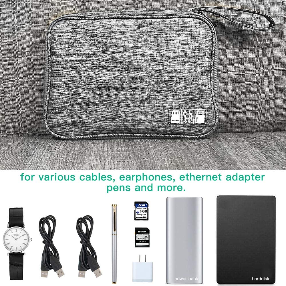 Electronics Accessories Organizer Bag, Travel Cable Organiser Bag