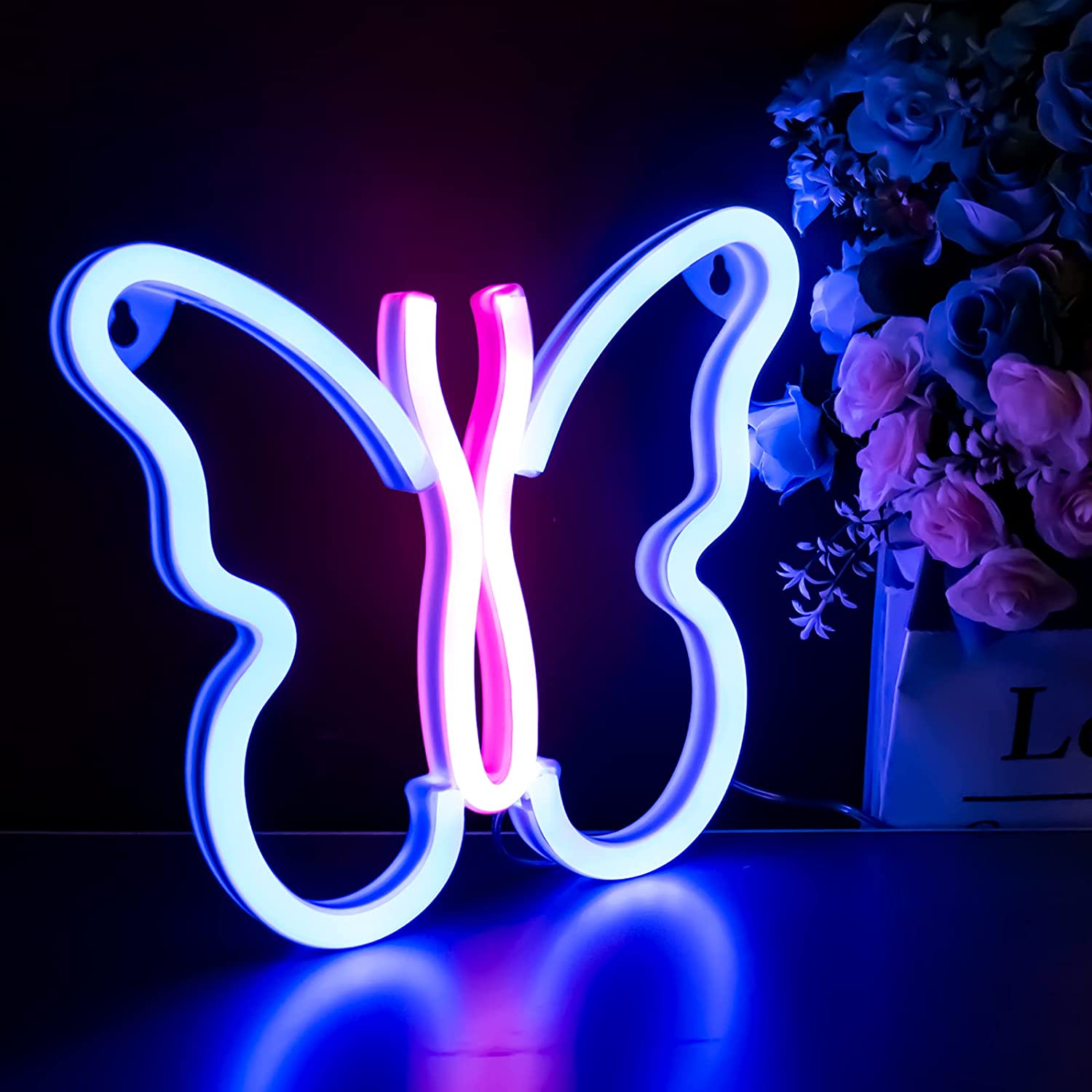 Butterfly Neon Signs Lights for Bedroom Wall Decor