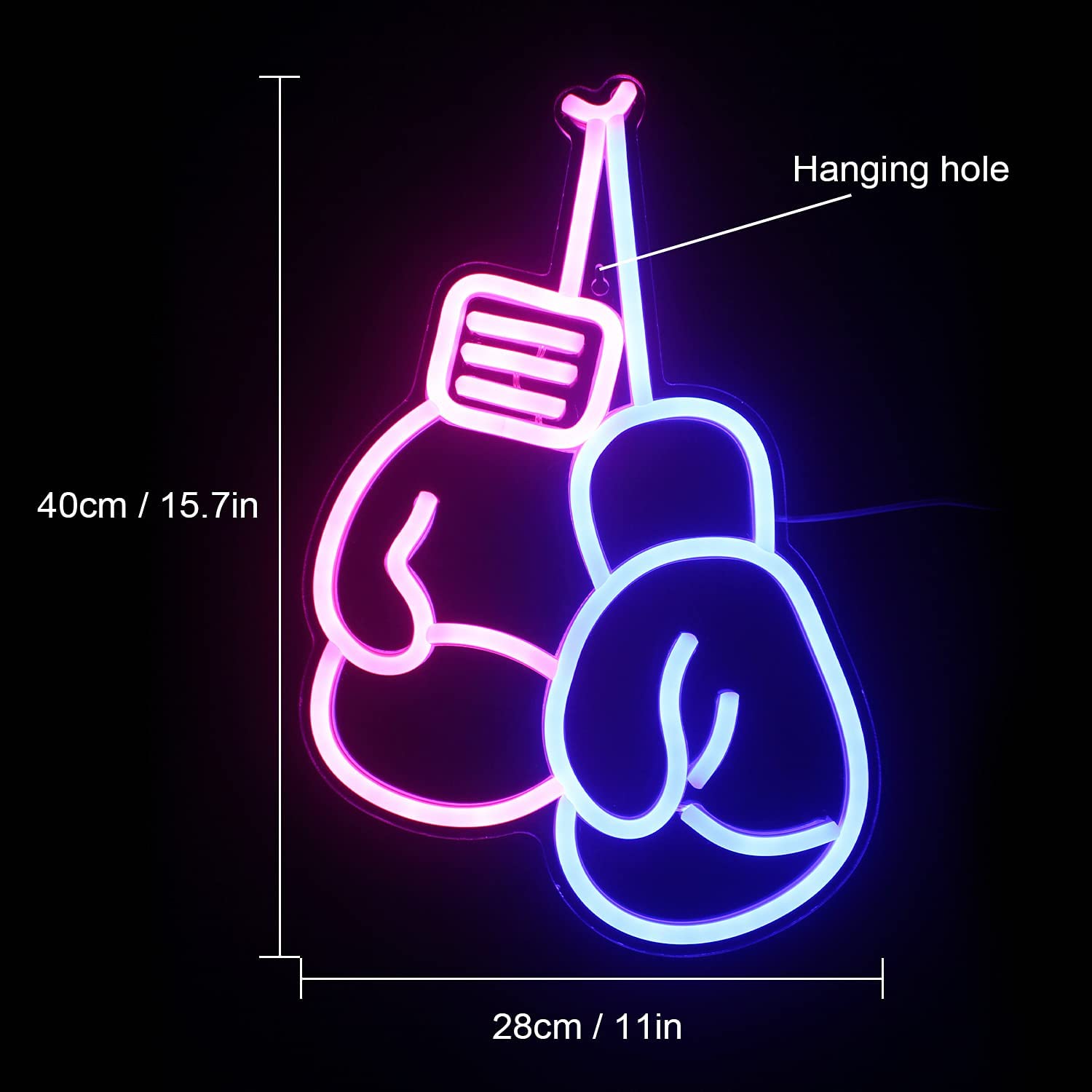 Neon Boxing Gloves Sign Led Light