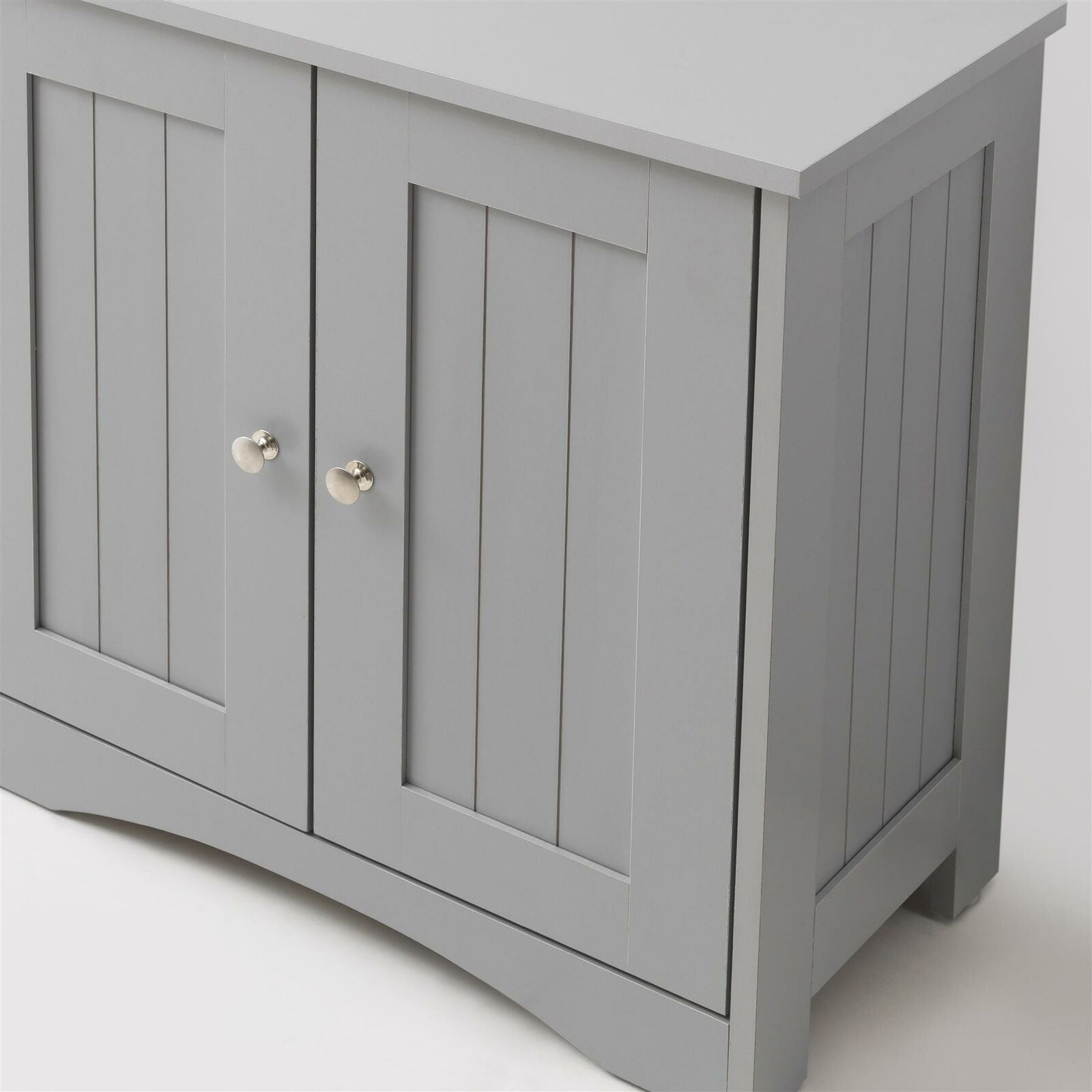 Grey Bathroom Under Sink Cabinet Basin Storage Cupboard Vanity Unit Furniture