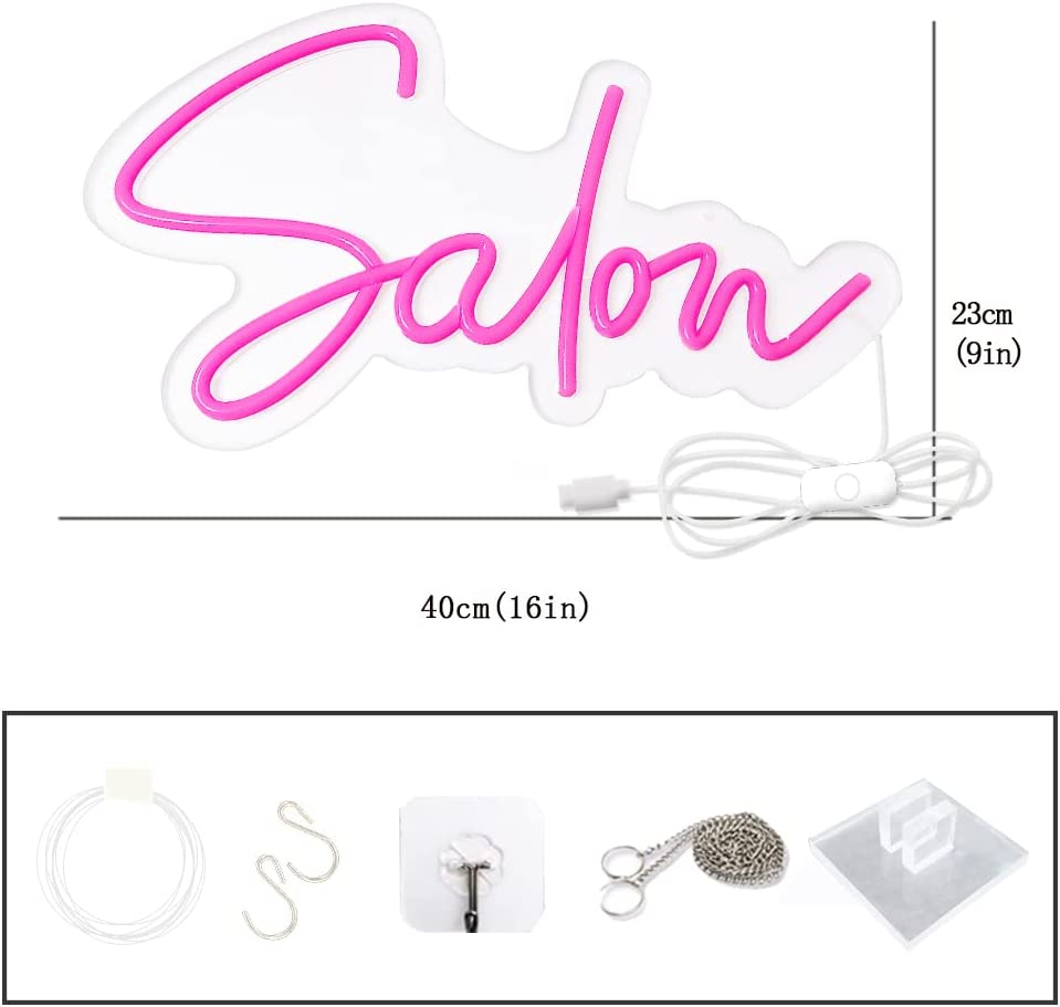 Neon Salon Sign