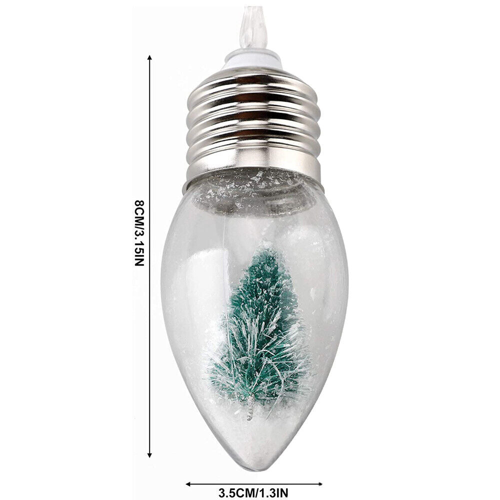 DIY Christmas Light String Tree Decoration Xmas Snow Globe Light Outdoor Lamp UK