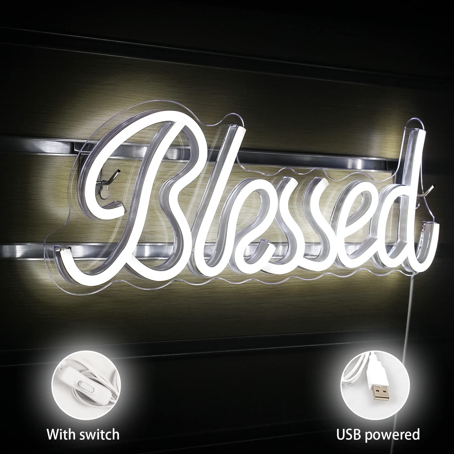 Neon Blessed Sign