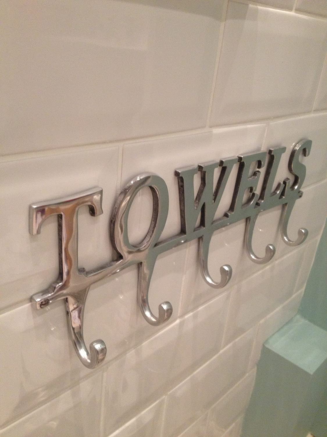 Towel Holder Rack 5 Hooks 