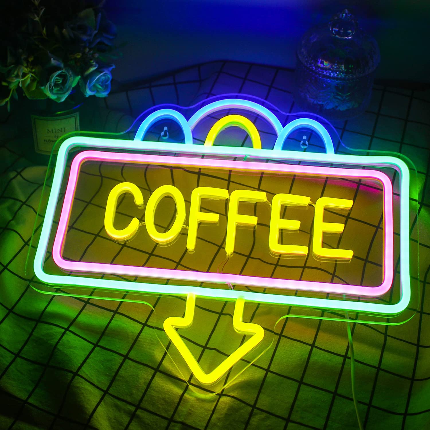 Coffee Neon Sign Cafe Neon Bar Sign Letter LED Sign Neon Sign Coffee