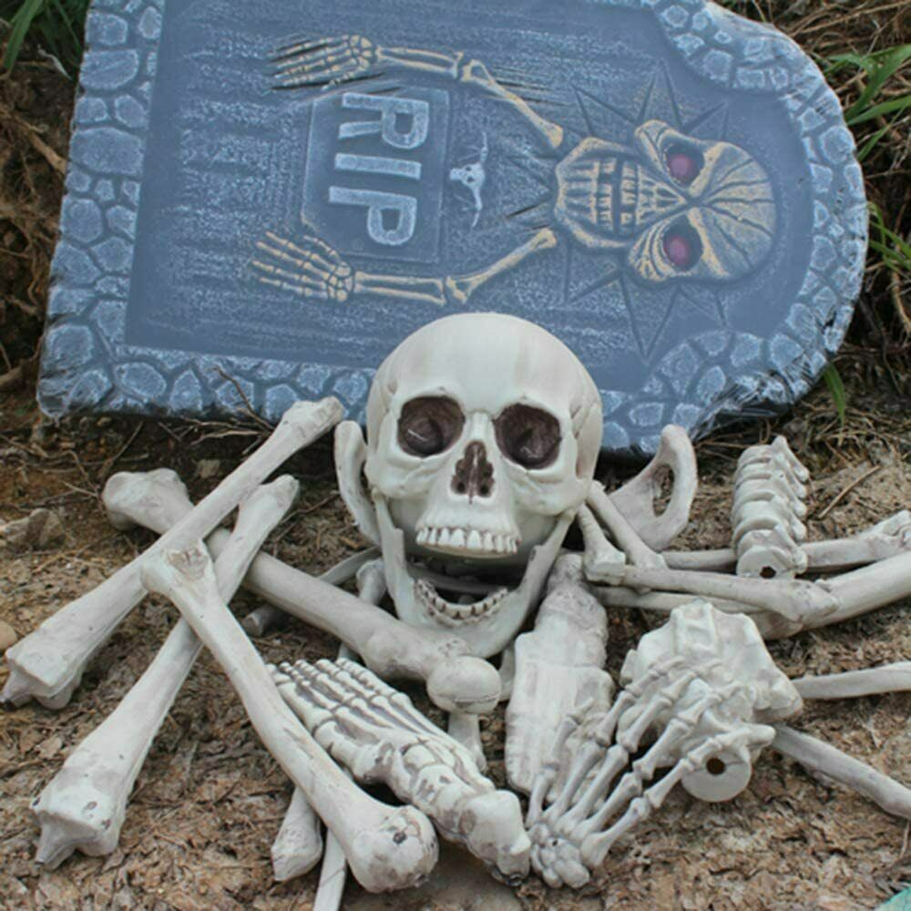 28x Halloween Scattered Bones Scary Skull Decoration Skeleton Party Decor Props