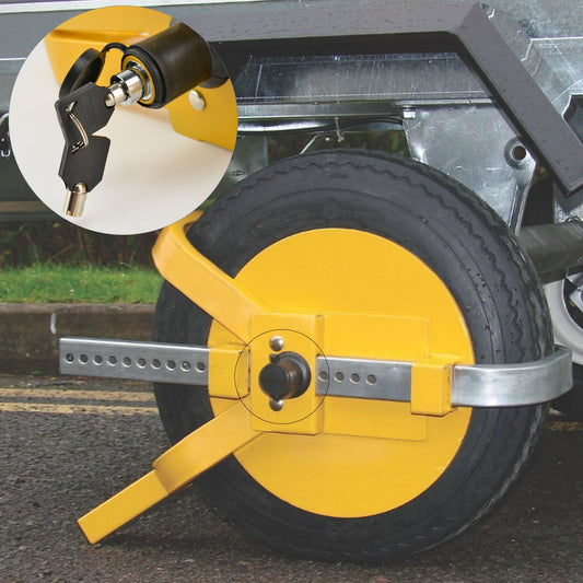 New Heavy Duty 13"-15" Steel Car Van Wheel Clamp Safety Lock for caravan Trailer