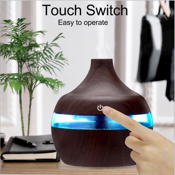 5V colorful wood grain aromatherapy machine-light brown