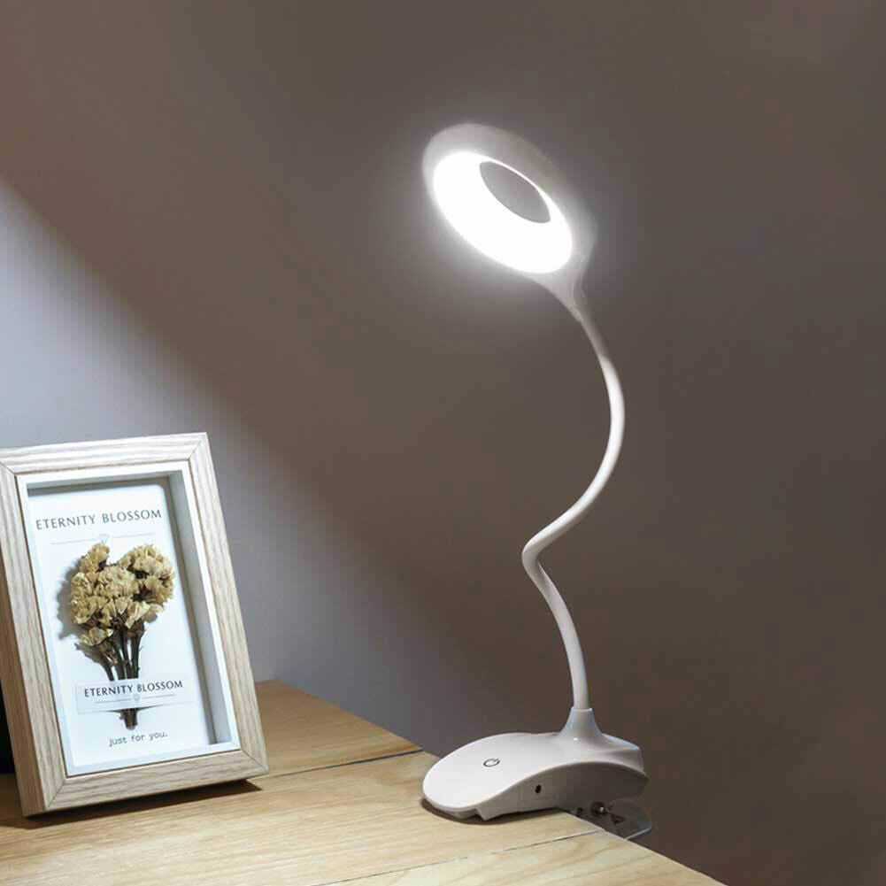 Dimmable USB Rechargeable LED Study Night Light Table Desk Bedside Reading Lamp