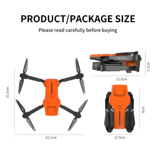 2023 Drone RC Drones Pro 4K HD Camera GPS WIFI FPV Quadcopter Foldable Bag Gifts