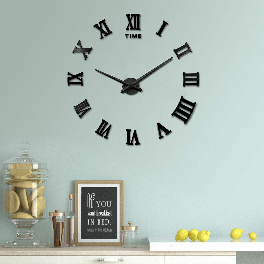 DIY 3D Wall Clock Roman Numerals