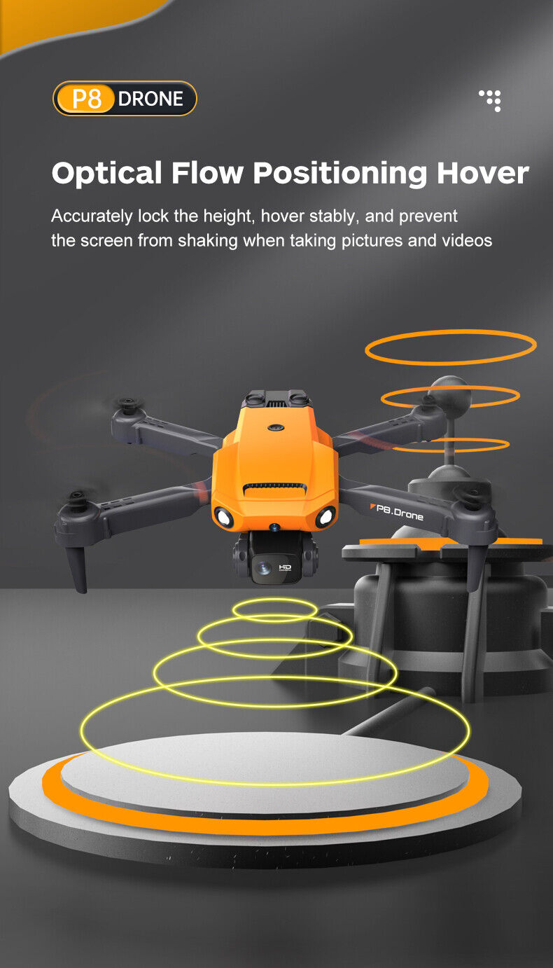 3 Batteries Drone X Pro 4K HD Selfie Camera WIFI FPV GPS Foldable RC Quadcopter