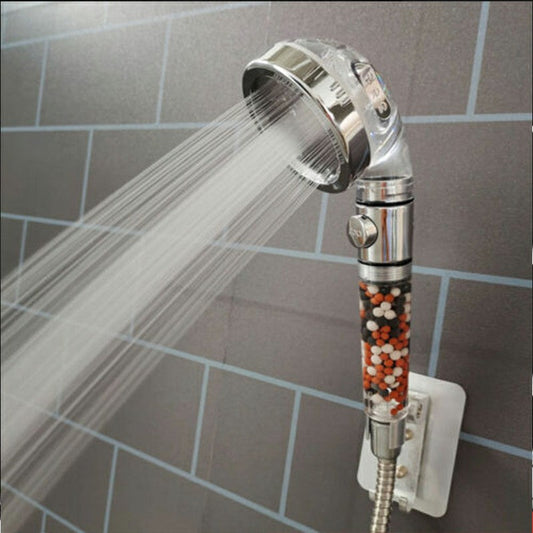 High Pressure 3 Mode with ON/Off Pause Function Spray Filter Filtration RV Handheld Showerhead