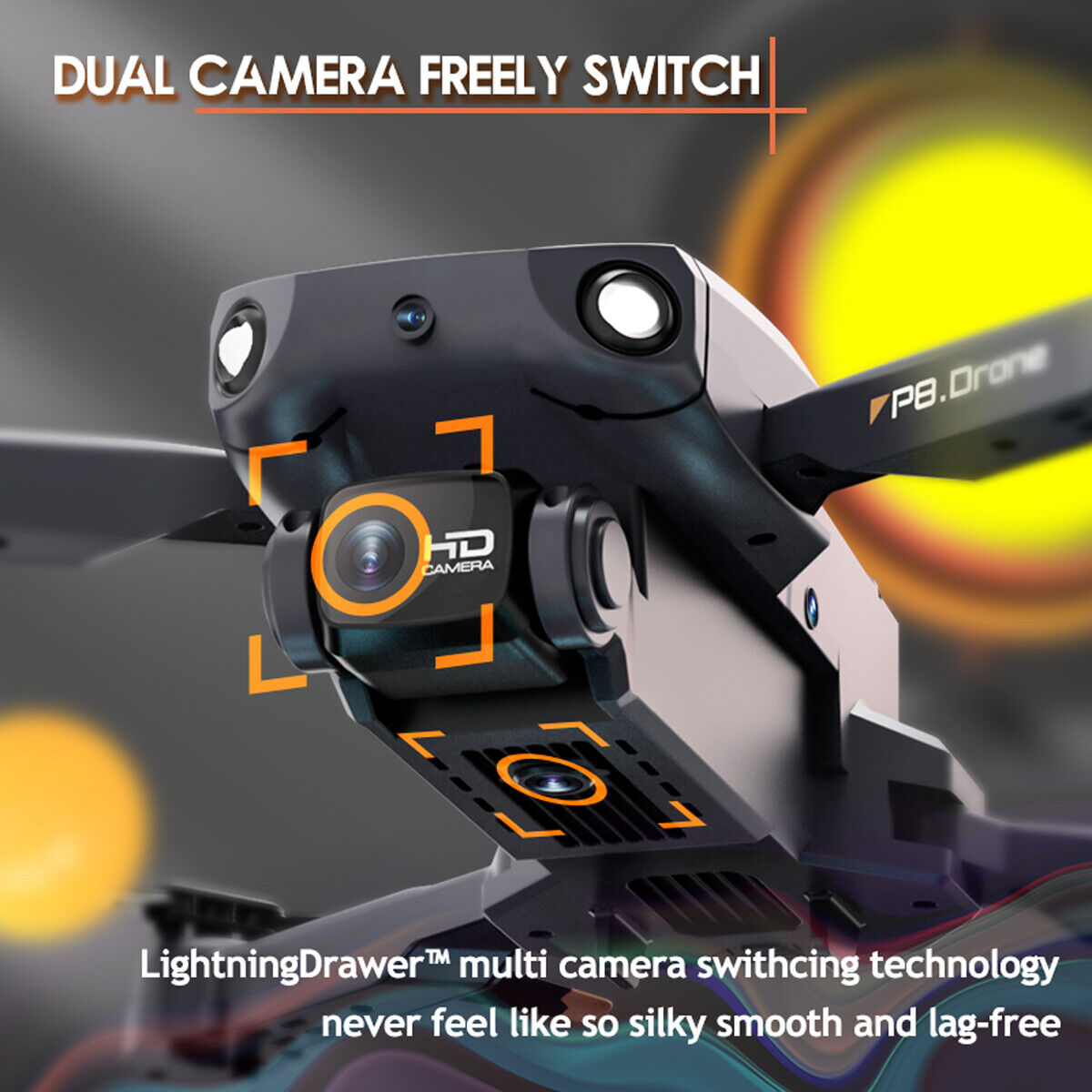 3 Batteries Drone X Pro 4K HD Selfie Camera WIFI FPV GPS Foldable RC Quadcopter