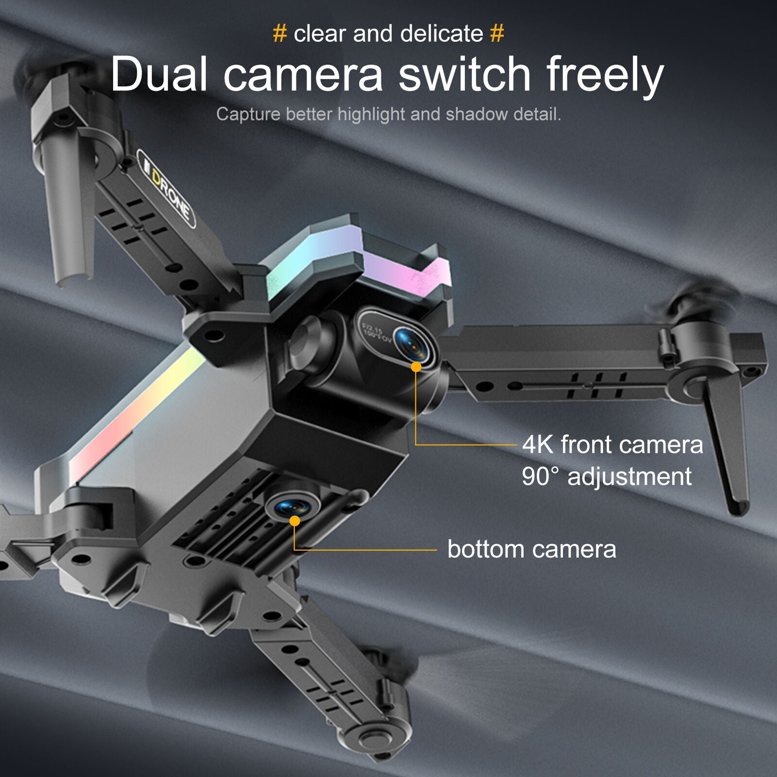 3 Batteries Drone X Pro 4K HD Selfie Camera WIFI FPV GPS Foldable RC Quadcopter