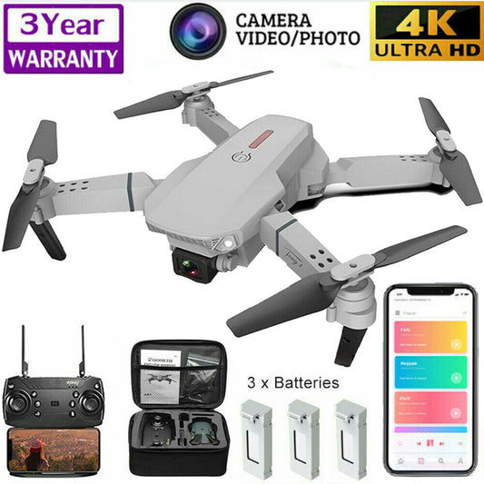 Drone X Pro WIFI FPV 4K HD Camera Grey