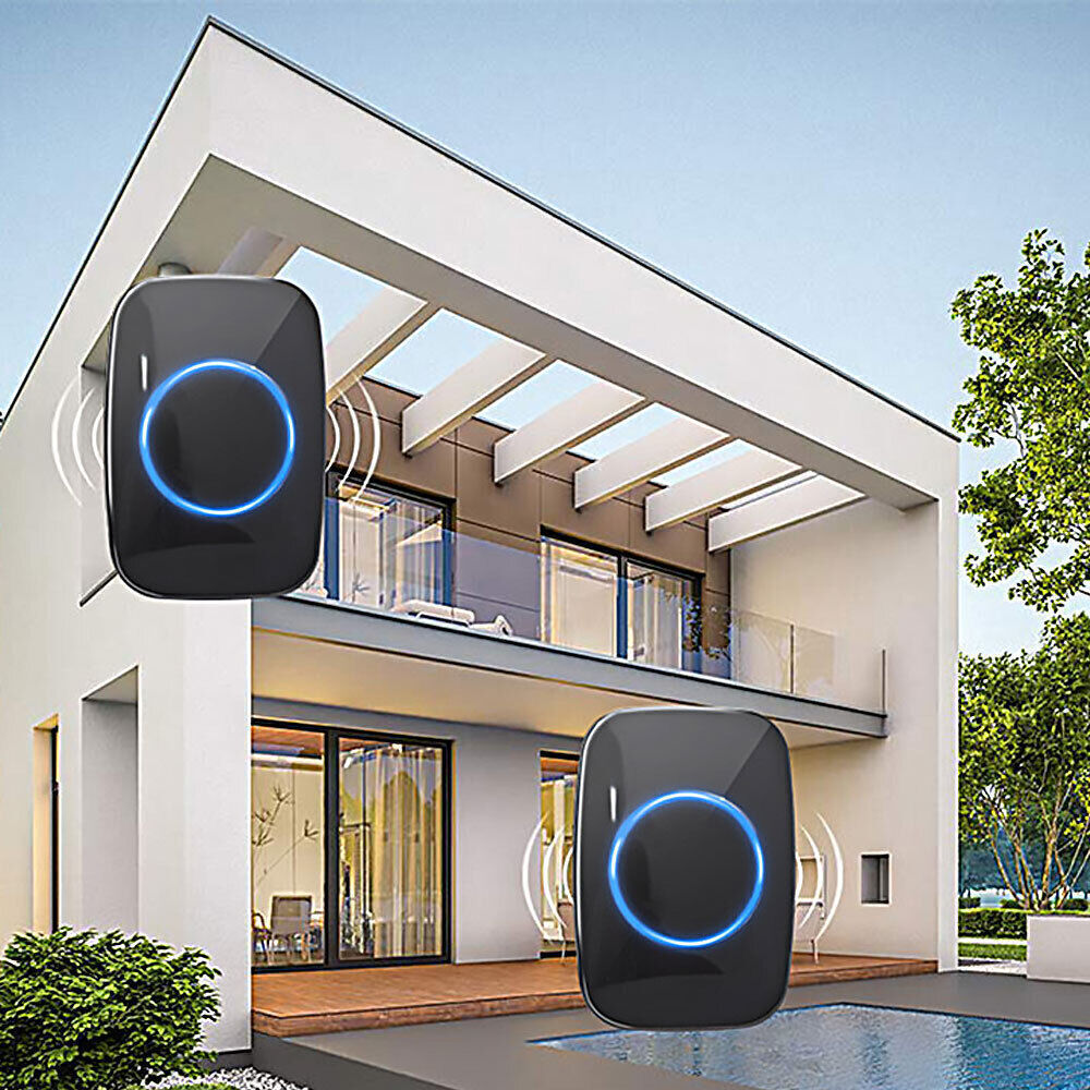 Waterproof Wireless Door Bells 1000ft Long Range Battery Home Cordless Doorbell