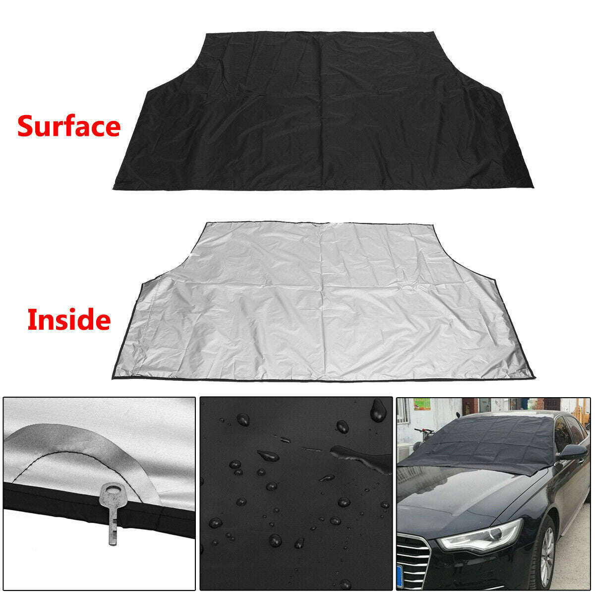 WINDSCREEN COVER Sun Visor Car Window Screen Frost Ice Snow Dust Protector Lge