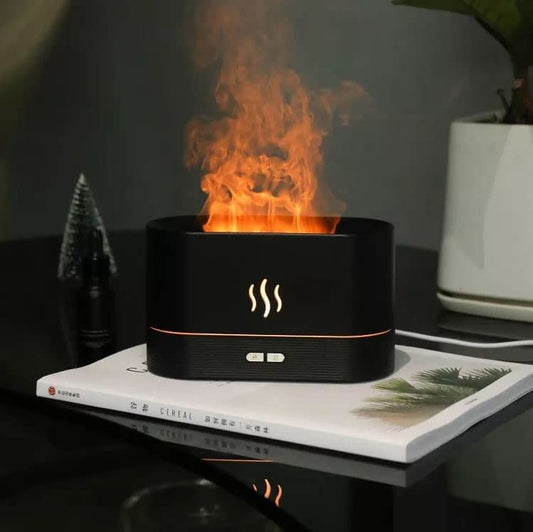 Aromatherapy Diffuser, Flame Effect Humidifier USB