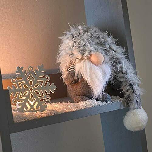 Christmas Gonk Santa Decoration Nordic Ornament Soft Plush Grey Xmas Home Decor