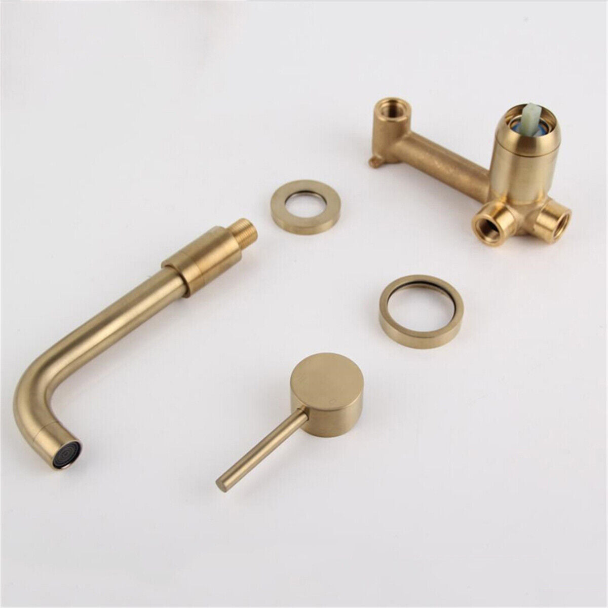 Bathroom Basin Sink Brass Mixer Taps Bathtub Single Lever Swivel Spout Faucet